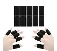 Dolvitrny Fish Hook Remover Finger Guard - Soft Elastic Breathable Knitted Fishing Finger Cot for Anglers Tying Knots & Lines(black)