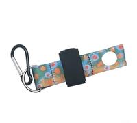 Dolvitrny Fly Fishing Sinkant Holder for Floatant & Sinkant Bottles - Brook Trout Color Webbing Bottle Holder with Karabiner Clip for Waistcoat or Jacket