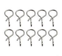 Dolvitrny Fly Fishing Snap Swivels - Quick Change No-Knot Connectors for Hooks & Lures, Stainless Steel (Black/Silver), 50-Piece Set with S/M/L Sizes(11mm)