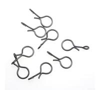 Dolvitrny Fly Fishing Snap Swivels - Quick Change No-Knot Connectors for Hooks & Lures, Stainless Steel (Black/Silver), 50-Piece Set with S/M/L Sizes(5mm)