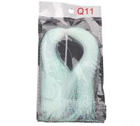 Dolvitrny Fly Tying Materials for Fly Fishing - 5g UV Reflective Spiral Flash Material, For Crystal Twisted Shiny Synthetic Fibre for Streamer and Saltwater Flies(11# White Seven Net weight of 5 g)