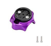 Dolvitrny Foldable Bike Computer Mount Center-Line Visibility | Precision-machined alloy, stylish black silver purple options, 55x40mm size, for durable outdoor use, weather (Purple)
