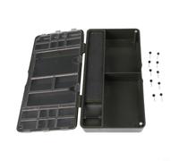 Dolvitrny For Carb Fishing Tackle Box with Magnetic Closure, Deep Compartment & Rig Board for Leader Line Storage - PVC Fishing Equipment Box System