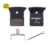 Dolvitrny For -Compatible L05A Resin ICE Disc Brake Pads for 2-Piston Flat-Mount Road Calipers - Ceramic Particle, Narrow Shape, High- Resistance(L03A resin)