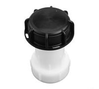 Dolvitrny For IBC Tank Extension Joint with S60x6 Thread, 60mm Plastic Rainwater Harvesting Connector for Drain Pipe Fitting and Water Tank Adapter(A)