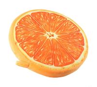 Dolvitrny Fruit Shaped Floor Cushion Round Plush Reading Pillow Watermelon Dragon Fruit Decor Kids Bedroom Seat Soft Bolster For Sofa Back(Yellow Orange)