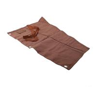 Dolvitrny Heavy Duty Waxed Canvas Tool Roll Bag for Wrenches - 16-Pocket Multi-Purpose Spanner & Chisel Storage Roll with Fold-Back Protection, UK-Made Canvas