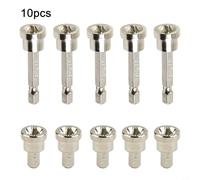 Dolvitrny Hex Shank Drill Bit 5 Pcs PH2 Positioning Screwdriver Bit Made of Chrome Vanadium Steel for Drywall Screw Installation and Woodworking Use(10pcs)
