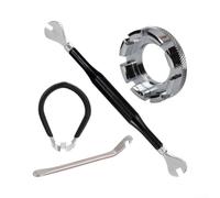 Dolvitrny High Density Stainless Steel Spoke Wrench For Stable Transfer When Adjusting Spoke Tension On Double Wall And Rims(Set 7)