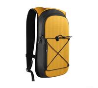 Dolvitrny Hydration Pack for Hiking and Cycling - 7L Lightweight Outdoor Backpack with 2L Insulated Water Bladder, Breathable Mesh Back Panel, Waterproof &(Orange)