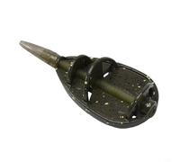 Dolvitrny Inline Carp Feeder for Flat Casting Accuracy - Zinc Alloy Fishing Tackle, Crosswind & Long Distance Feeder, 25g/35g/45g Inline For Feeder(35g)