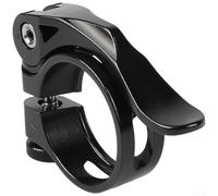 Dolvitrny KC89 Aluminum Alloy Quick Release Seatpost Clamp For Bikes Featuring Hollow Three-Side Design And Support For 27.2mm Up To 38.5mm Posts(34.9 Black)