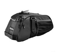 Dolvitrny Large Capacity Bicycle Pannier Bags Waterproof Rear Rack Pack 600D Oxford Multi Layer Storage Sack with Reflective Gear for Mountain Bike