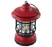 Dolvitrny LED Camping Lantern, Rechargeable Vintage Horse Lantern for Outdoor Camping & Hiking, Stepless Dimming, ABS+Iron Frame, 120x120x200mm, 275g(A)