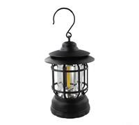 Dolvitrny LED Camping Lantern, Rechargeable Vintage Horse Lantern for Outdoor Camping & Hiking, Stepless Dimming, ABS+Iron Frame, 120x120x200mm, 275g(B)