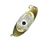 Dolvitrny LED Fishing Lure Light - Eye Shape Underwater Night Fishing Lamp for Attracting Fish, Waterproof Freshwater & Saltwater Bait Light(Red)