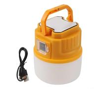 Dolvitrny LED Solar Camping Light, Zoomable Outdoor Lantern with USB Rechargeable Lithium Battery, 4-Mode Adjustable Brightness & Hanging Hook for Camping and(yellow C50)