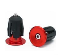 Dolvitrny Lightweight Aluminium Bike Handlebar End, For 15.9-21.4mm Diameter, Bar Stoppers, For Mountain Road Folding Cycles(Red)
