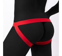 Dolvitrny Men's G-String Jock Strap Push Up Pouch Underwear | Push up pouch design, metal ring detail, breathable fabric, gym sports wear, low rise fit