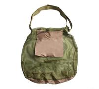 Dolvitrny Mesh Mushroom Foraging Bag Harvesting Backpack With Extra Pocket And Comfortable Strap, For Hunting Gathering Outdoor Black 42x42cm(Green)