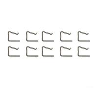Dolvitrny Metal Fuel Injector Clips 10 Pcs, Leak Off Pipe Retainer Clips for 7701477442, Replacement for 1982A4 4S7Q9F524AB, High Reliability Car Fuel System Clips