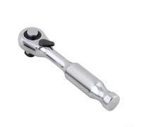 Dolvitrny Mini Ratchet Wrench 1/4 Inch Drive, Lightweight Mechanic Hand Tool with Spur Wheel Design, Compact and Portable for Tight Spaces, Ergonomic Handle(Socket)