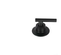 Dolvitrny Modern Zinc Alloy Shower Valve Handle, Dual Temperature Control Single Lever Faucet Trim for Bathroom Basin and Tub(Black)