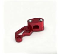 Dolvitrny Motorcycle Brake Line Clamp for Oil Pipeline Fixing - Aluminum Alloy Adjustable Bracket with Anodized Finish, Fit for(RED)