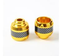 Dolvitrny Motorcycle Front Fork Cup Protector Set - Shock-Absorbing Aluminum Alloy Anti-Collision Pads for ATV/UTV/Side-by-Side - 2-Piece Lightwe(GOLD)