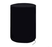 Dolvitrny Oxford Cloth 55 Gallon Rain Cover, Water Butt Cover with Drawstring, UV Resistant Outdoor Storage Protector for Winter Snow and Dust, Black(420D)