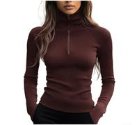 Dolvitrny Polyester Knit Turtleneck Pullover Soft Breathable | for slim for fit design, stretchy fabric, comfortable movement, perfect for layering, professional look