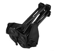 Dolvitrny Portable Folding Stool - Lightweight Camping Chair with Quick-Setup 1-Second Fold, Breathable Oxford Cloth & Stainless Steel Frame for Outdoor(Black Large)