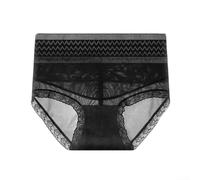 Dolvitrny Pure Color Lace Underwear for Women Moderate Stretch | Mid-high waist design, hip lift effect, breathable lace, moderate elasticity, pure color style