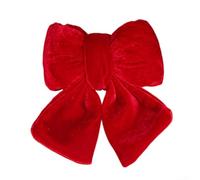 Dolvitrny Red Velvet Christmas Tree Bow, Lasting Three-Dimensional Festive Decoration for Wreaths, Presents and Seasonal Displays, 14x12.5cm 12x18cm 37x28cm(red trumpet)