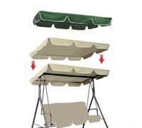 Dolvitrny Replacement Canopy for 2-Seater or 3-Seater Garden Swing Chair - Waterproof Oxford Cloth Sun Shade Cover, 164x114x15cm or 195x125x15cm(164 * 114 * 15CM for 2 people)