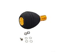 Dolvitrny Replacement Knob for Daiwa and S-Brand Reels, For EVA Handle with Knurled Metal Core, Lightweight Reel Upgrade Part, 1 Set Includes Tool(gold)