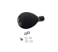 Dolvitrny Replacement Knob for Daiwa and S-Brand Reels, For EVA Handle with Knurled Metal Core, Lightweight Reel Upgrade Part, 1 Set Includes Tool(black)
