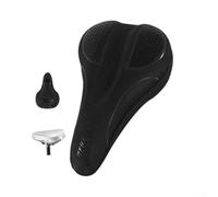 Dolvitrny Responsive Bike Seat Cover With Silicone Outer Layer, High-Density Foam, And Multi-Directional Strap Adjustment(Black)