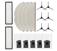 Dolvitrny Robot Vacuum Parts Kit, Filter, Mop Cloth, Dust Bag, Side Brush, Nylon Plastic Microfiber Non-Woven, Compatible With S20 Ultra, Home Cleaning