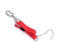 Dolvitrny Scuba Diving Reef Hook with PP Webbing & Swivel Bolt Catch - Single Flow Current Anchor for Underwater Photography, Snorkeling, and Flotation Vest Use(Red)