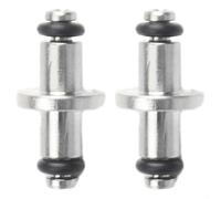 Dolvitrny Scuba Diving T-End Spool for SPG Swivel, High Pressure Air Spool with O-For Ring, Nickel Plated Brass Dive Gauge Connector, Submersible Pressure Gauge(2PCS)