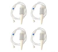 Dolvitrny Self-Watering Plant Irrigation Tool - Automatic Water Seepage Device Using Siphon Principle, Gypsum Head + Plastic Construction, 0.8 m or 1.5 m Hose,(0.8 meters 4 sets)