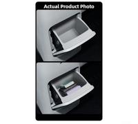 Dolvitrny Silicone Car Storage Box & Trash Can for Leapmotor B10 (2025 Model) - Waterproof, Custom-Fit Armrest Rear Organizer, 15.9 x 14.8 x 13.3