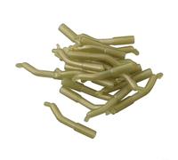 Dolvitrny Silicone Line Aligner for Chod Rig - Anti Sleeves Hook Alignment Tool for Bottom Bait, Wafters and -Ups Fishing Setup, 20/30/50pcs(Green 30pcs)