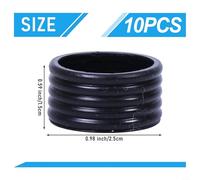 Dolvitrny Silicone Tennis Racket Grip Sealing For Ring - Stretchy Elastic Handle For Ring for Tennis and Squash Rackets, 25mm Diameter, 20mm Height, 10-Pack