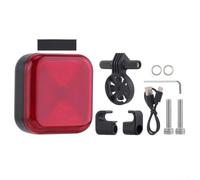 Dolvitrny Smart Brake Sensor Bike Taillight, Rechargeable Waterproof Cycling Rear Light with Multiple Flashing Modes, USB Charging Safety Lamp for Road Mountain Bikes,(1 Red)