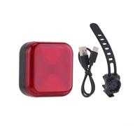 Dolvitrny Smart Brake Sensor Bike Taillight, Rechargeable Waterproof Cycling Rear Light with Multiple Flashing Modes, USB Charging Safety Lamp for Road Mountain Bikes,(2 Red)