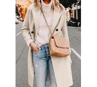 Dolvitrny Solid Color Women's Jacket Autumn Winter Fashion Outerwear | Polyester fabric construction, medium stretch comfort, new condition item, female applicable gender, fashion style