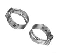 Dolvitrny Stainless Steel Clamp for Ring for PEX Crimp Fitting Pipes, Single Ear Hose Clamp 7mm to 14mm, 360 Degree Sealing Pipe Repair Clamp, Resistant(8MM)