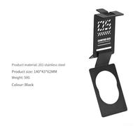 Dolvitrny Stainless Steel Gas Can Hook for Camping - Space-Saving Wall-Mounted Outdoor Gas Tank Buckle, Flat Portable Butane Gas Holder, 140x43x62 mm